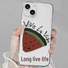 «Прозрачный мягкий чехол Summer Watermelon для iPhone 11/12/13/14/15 Pro Max»