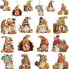 36-Piece Handmade Walnut Cracker Christmas Ornament Set - Ideal for Holiday Gifts & Tree Decoration