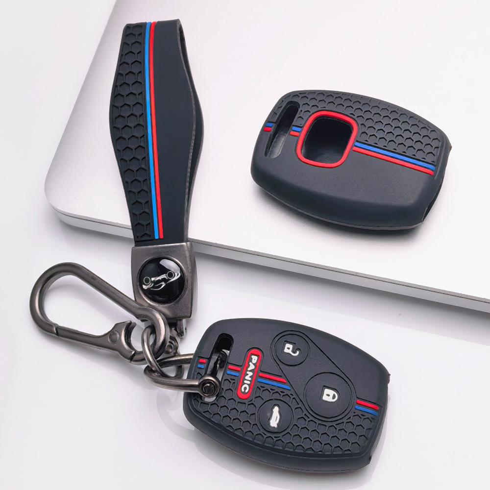 Чехол для брелока для Honda Accord Civic CR V CR Z с брелоком, устойчивая к царапинам поверхность, ударопрочная конструкция, текстура с мягким захватом, легкая установка