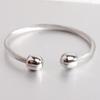 Simple C- Shaped Titanium Steel Bracelet Retro Easy Matching Cable Wire Stylish Opening Women's Bracelet