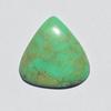Натуральный драгоценный камень хризопраз кабошон 39 карат размер 34x33 мм треугольная форма, ювелирное дело ремесло поставки