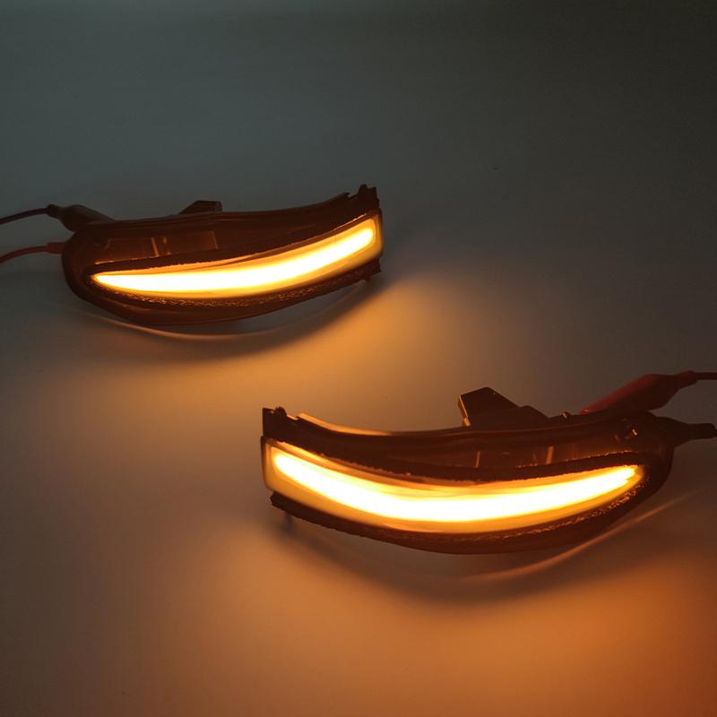 2Pcs Dynamic Blinker LED Turn Signal Lights Rear Mirror Lamp For Toyota RAV4 XA40 Noah R80 4Runner 2015 2016 2017 2018