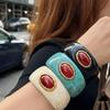 Exaggerated Resin Acrylic Bracelet Irregular Chunky Cuff Geometric Wide Bangle  Women
