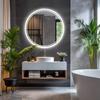 Светодиодное HD Умное Зеркало для Ванной с Подсветкой Круг Backlit Зеркало для Ванной Настенное Зеркало с Подсветкой Продвинутое Зеркало для Ванной