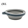 Portable Water Dish for Hiking Collapsible Silicone Dog Bowl, Pet Bowl with Hanging Durable Pets Buckle, Foldable Food Outdoor Walking Camping