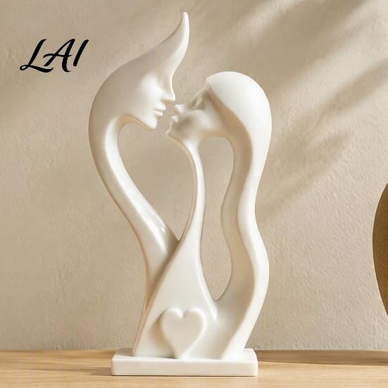 Sweet Love Symbol Gifts for Wedding Abstract Couple Figurine Modern Minimalist Lover Statue Home Decor Romantic Sculpture Thoughtful Keepsake