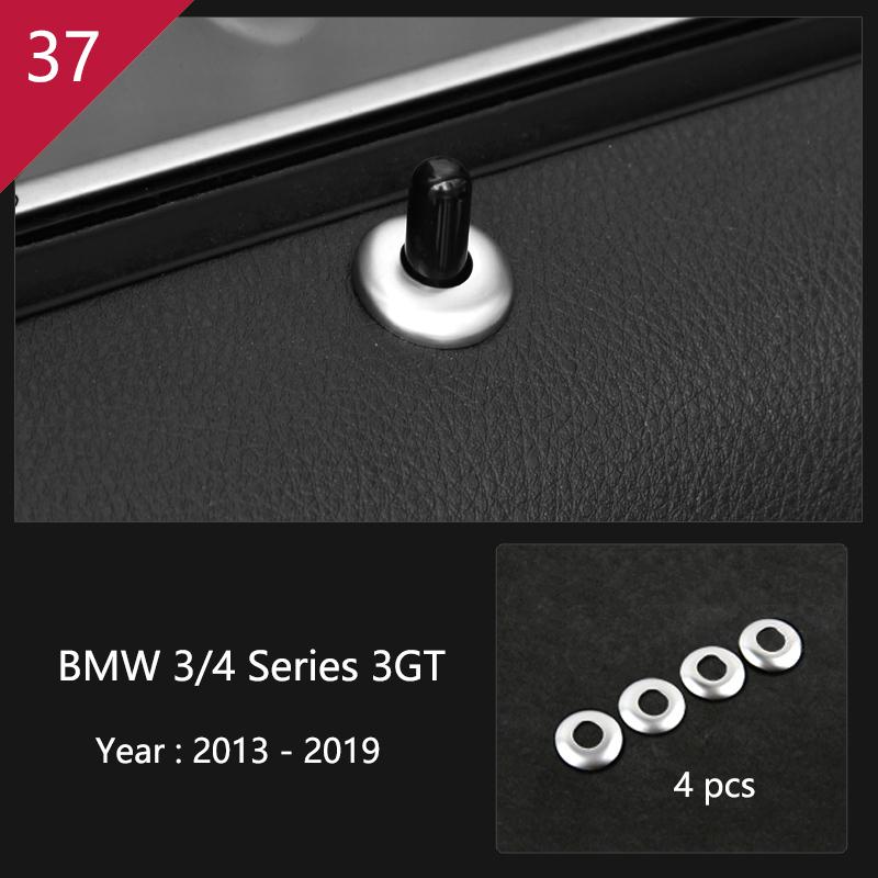 For q6 3 4 Series 3GT F30 F32 F34 Car Styling interior Gearshift AC CD button Panel Door Armrest Decoration Cover Trim Sticker q6