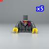 Нетоксичные Moc Кирпичи 4 см Фигурка Печатная Часть Тела Костюм Туловище Женщина Мужчина Бейсбольная Форма Строительные Блоки Собирает Детские Игрушки Подарки