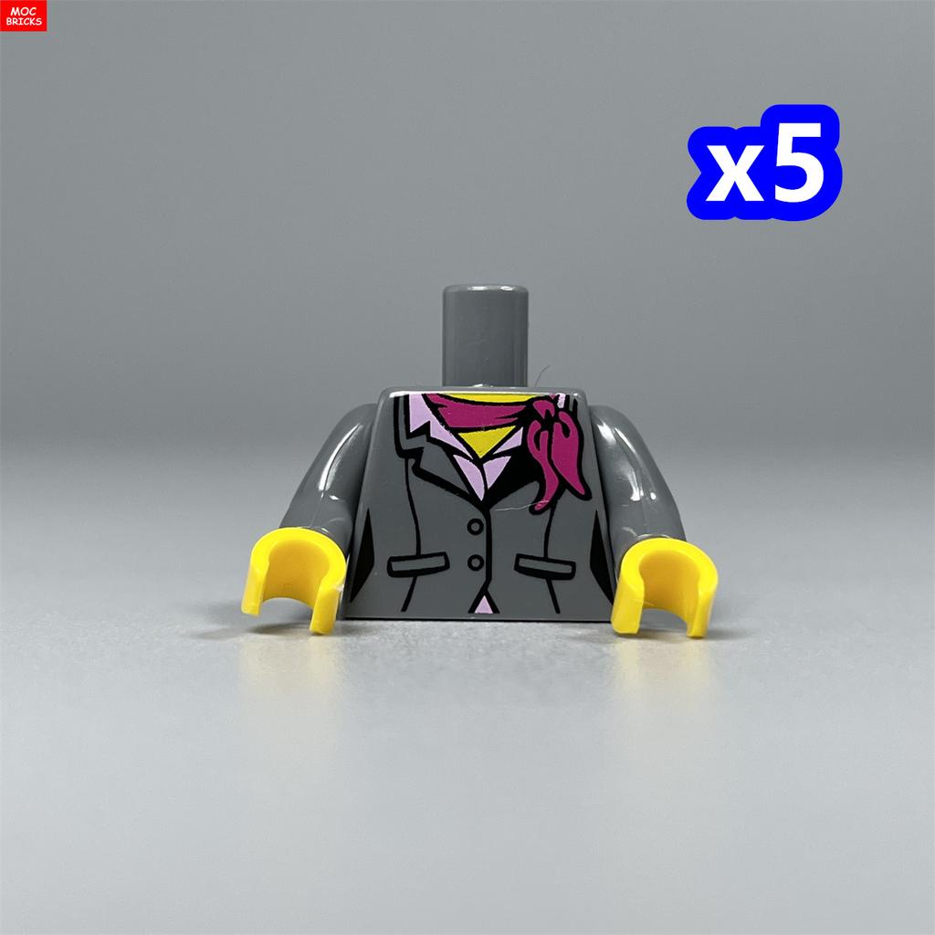 Нетоксичные Moc Кирпичи 4 см Фигурка Печатная Часть Тела Костюм Туловище Женщина Мужчина Бейсбольная Форма Строительные Блоки Собирает Детские Игрушки Подарки