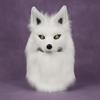 Wolf Mask with Faux Realistic Furry for Halloween, Cosplayers