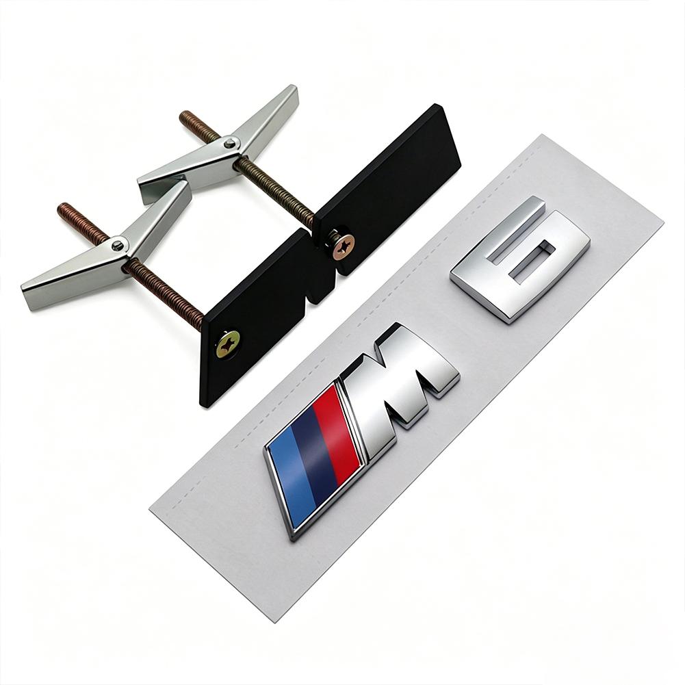 QXFA9 1Pcs M Logo 3D ABS Car Styling Front Grille Badge Emblem Accessory For BMW M M2 M3 M4 M5 M6 G80 G06 G07 G42 G14 G15 G16 F82 F20