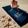 1PC Coventry City Crest Design Beach Towel - Soft,  Absorbent Microfiber, Lightweight, Ideal for The Beach, Parties, Travel, Camping fan gifts