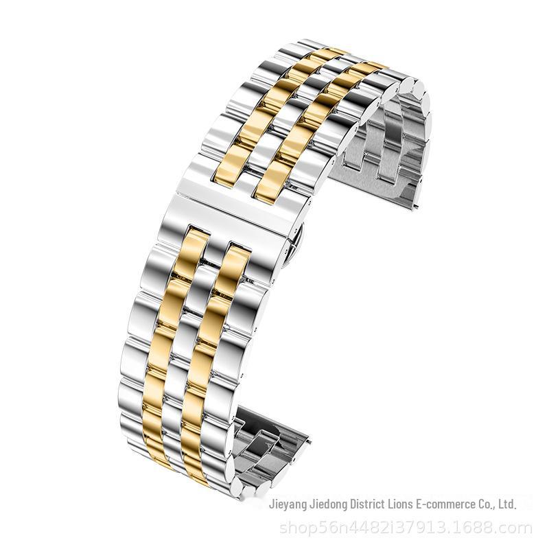 Умный ремешок из нержавеющей стали для Samsung Watch, Huawei GT3 и Apple Watch — дизайн с пятью бусинами.