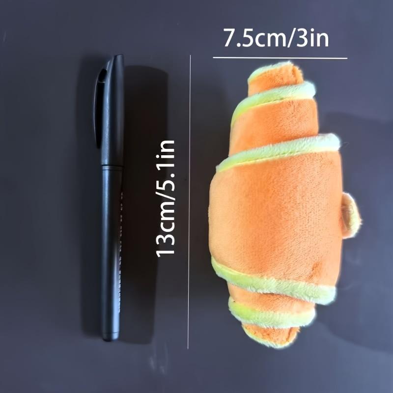 Croissant Shaped Snuffle Dog Toy Interactive Treat Hiding Plush Pet Toy