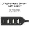 Fast Data Transfer USB Splitter 4-port USB 2.0 Hub with Plum-shaped Pocket Shape
