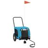 Bicycle Trailer for Dogs Blue and Black Oxford Fabric & Iron