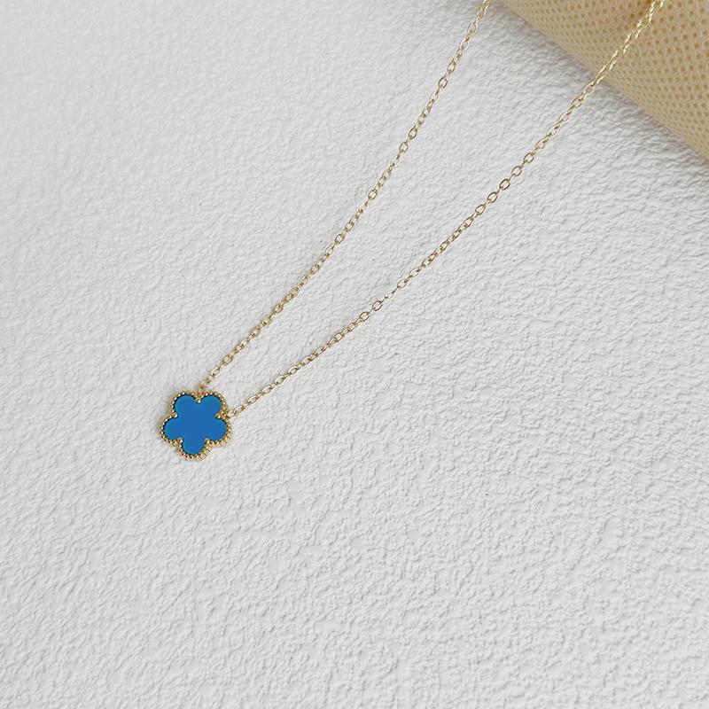 Clover Women's Hand Bracelets Flower Mothers Day Double Sided Stainless Steel Bracelet Charm Fashion Zircon Accessories Gifts