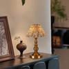 1PC Floral Pleated Lamp Shade Bedroom Pleated Cone Light Cover Elegant Lamp Cover Floor Lamps Fabric Cover Table