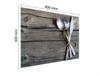 SZKLANA DESKA DO KROJENIA 40x30 SZTUĆCE