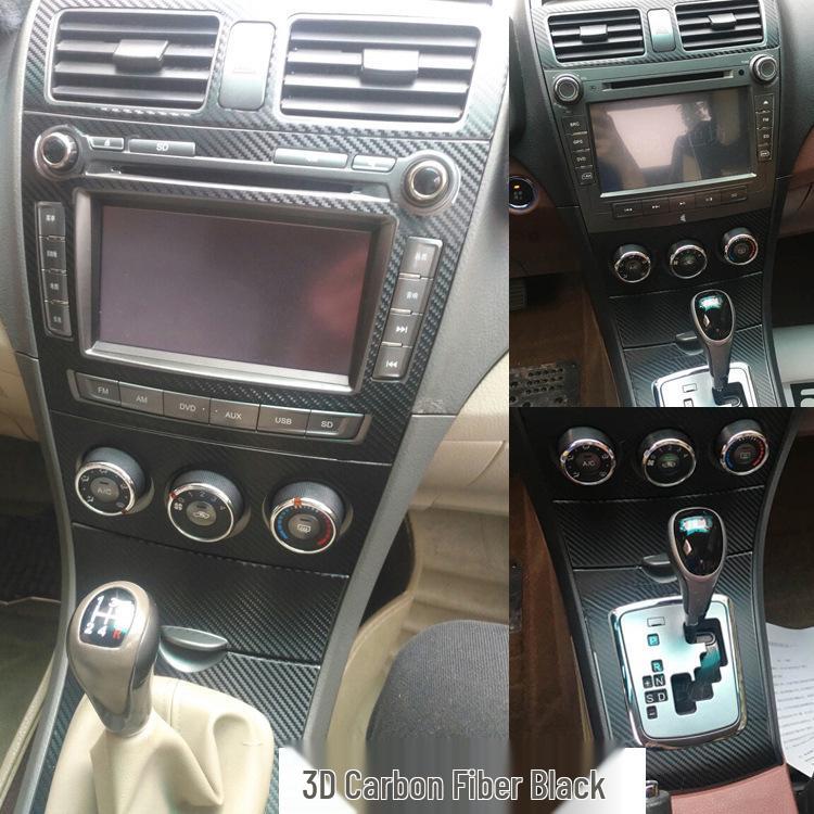 Наклейка для защиты интерьера центральной консоли BYD L3 из углеродного волокна
