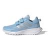 adidas Tensaur Run Velcro Прочные Нескользящие Низкие Детские Кроссовки для Бега Детские Кроссовки для Бега Сине-Серые H04741