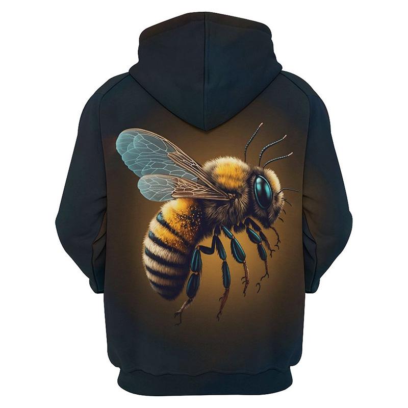 Honeycomb Bee Graphic Sweatshirts Funny Insect Bees 3D Printed Hoodies For Men New In Hoodie & Sweatshirts Casual Y2k Hoody