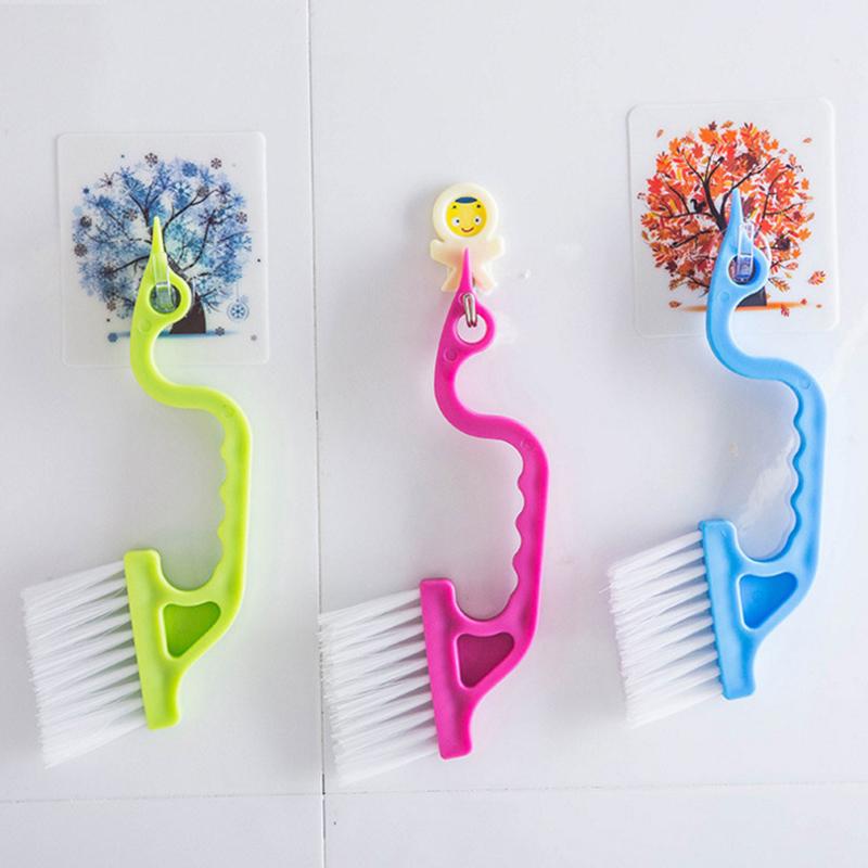 Щетка для чистки оконных пазов в форме лебедя, скребок, щетка для чистки щелей на подоконнике, кухонная щетка-колесо, кухонные принадлежности