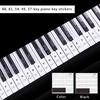 Transparent Piano Keyboard Sticker Removable Electronic Keyboard 37/49/54/61/88 Key Piano Sticker