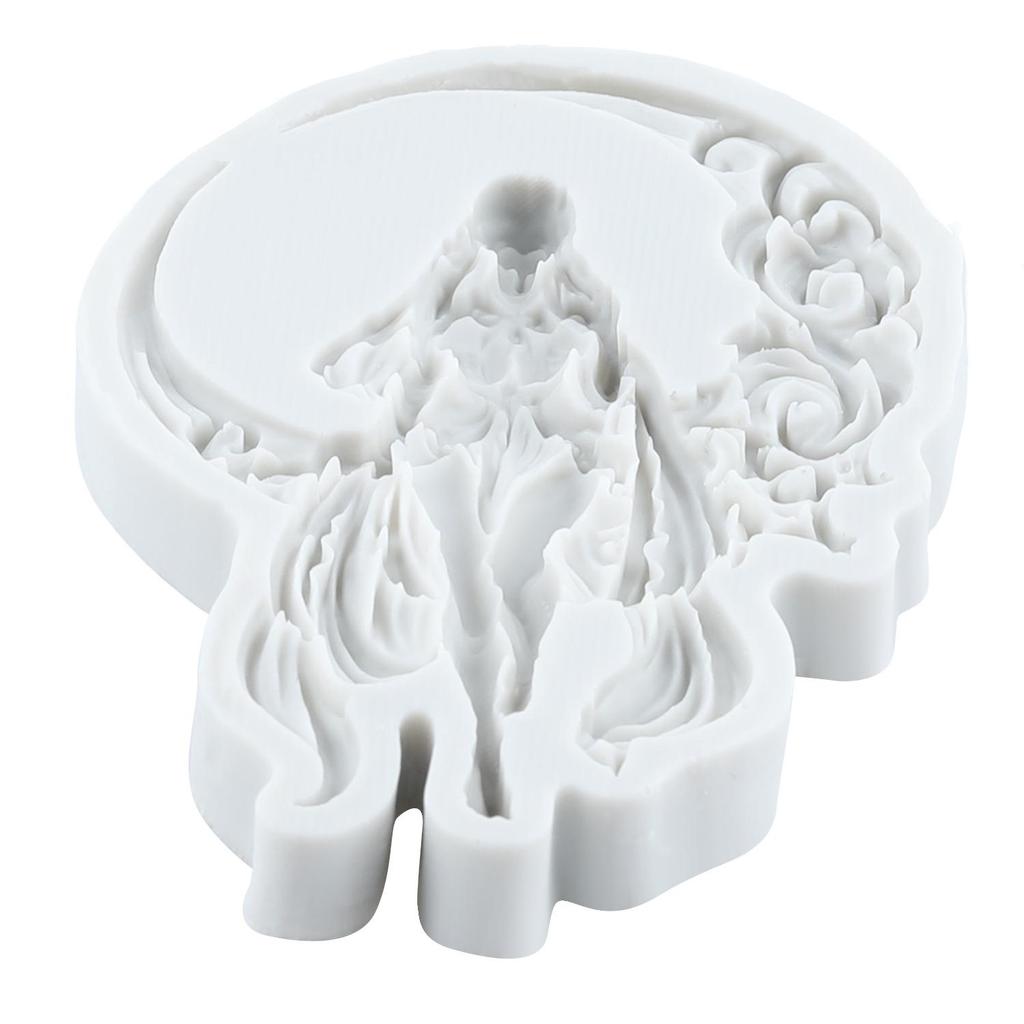 Богиня Силиконовая форма Богиня Формы для мастики Инструменты для украшения торта Тематический торт Десерт Украшенный Шоколадная форма для конфет