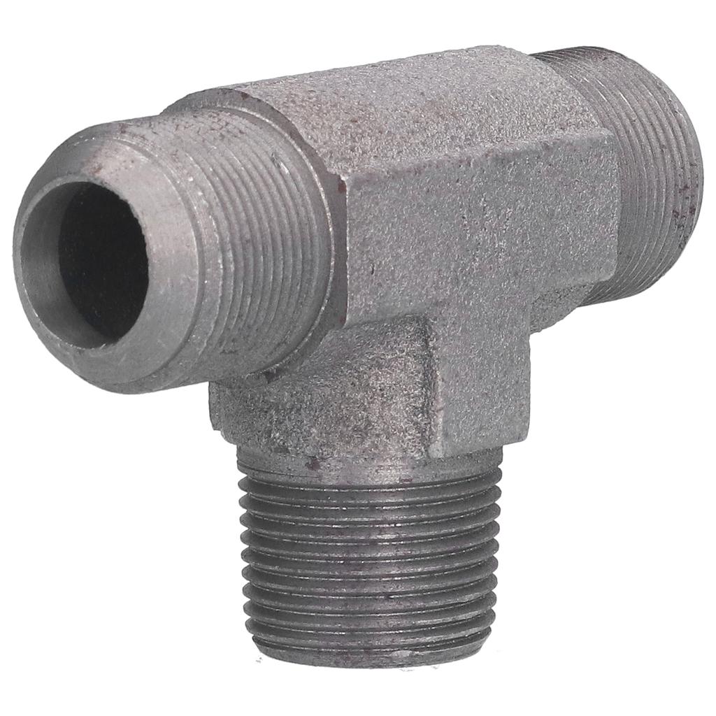 Прямой тройник из ковкого чугуна Прочный Тщательно отполированный Компрессионный фитинг-тройник для труб для воздушного насоса Воздух