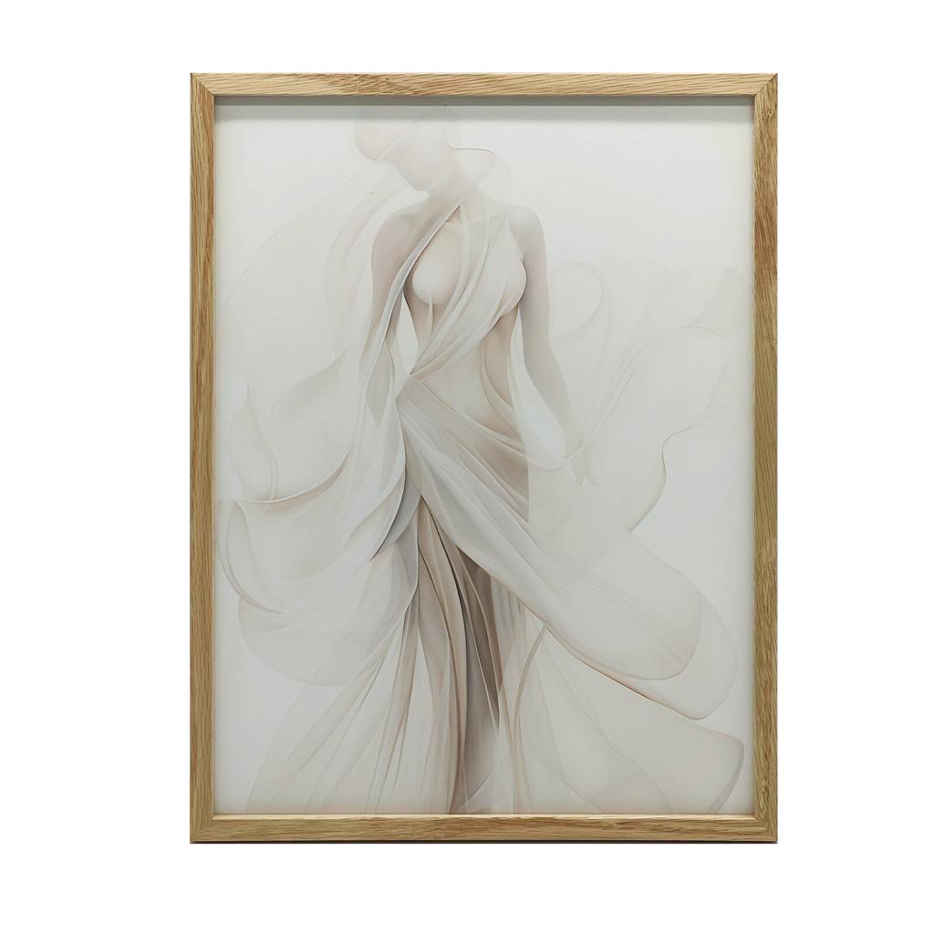 The Delicacy of the Feminine Form The Delicacy of the Feminine Form, 40X50 Cm, Gold Aluminum Frame, 230 Gsm Matte Paper