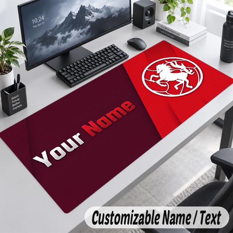 Custom Name Text Mouse Pad FC Twente Personalized Desk Pad For Work And Gaming
