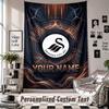 Wall Hanging Tapestry With Custom Name & Text, Swansea City FC Decorative Tapestry For Bedroom