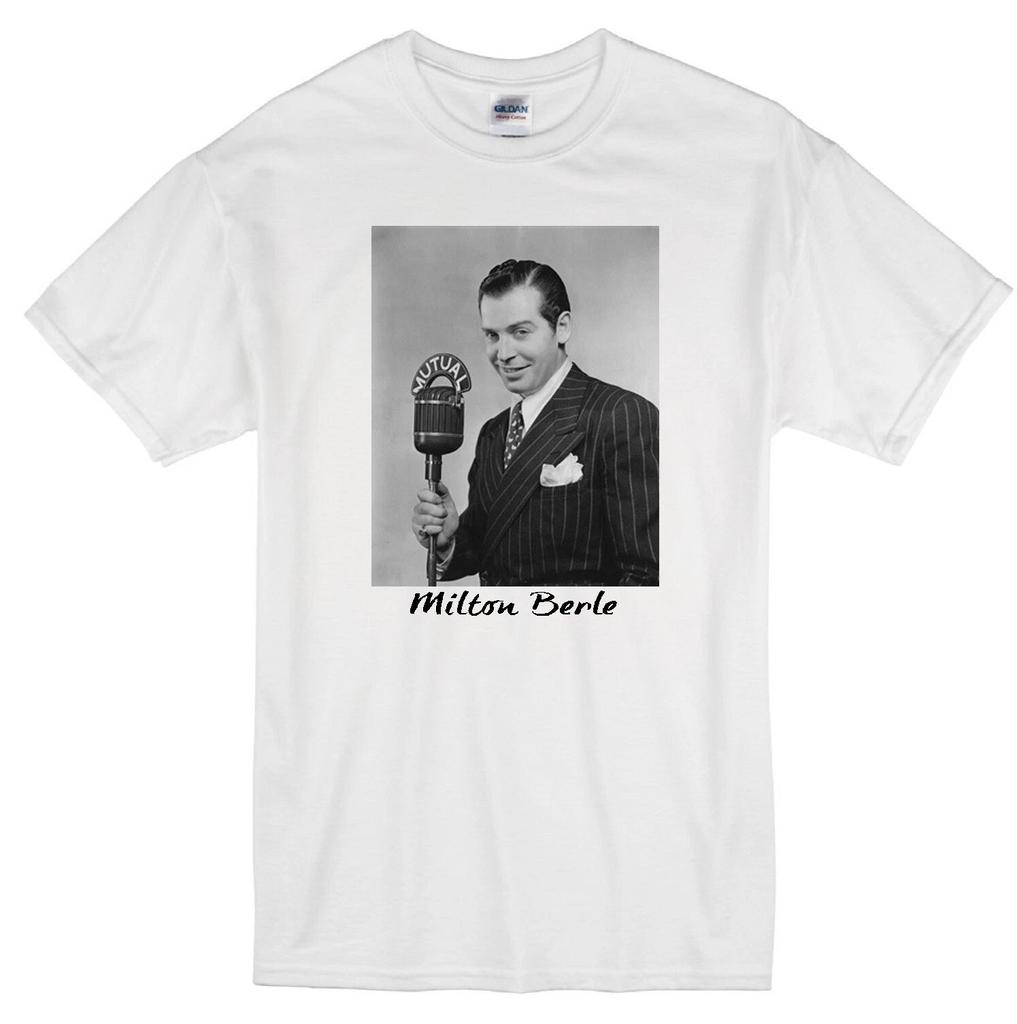 MILTON BERLE RADIO TV STAR COMEDY TEXACO STAR THEATER CLASSIC WHITE T-shirt