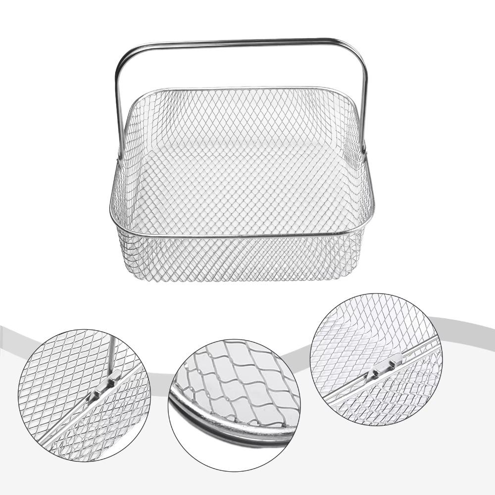 Dishwasher Safe Air Fryer Basket Stainless Steel Baking Basket Durable Baking Dish Pan Kitchen