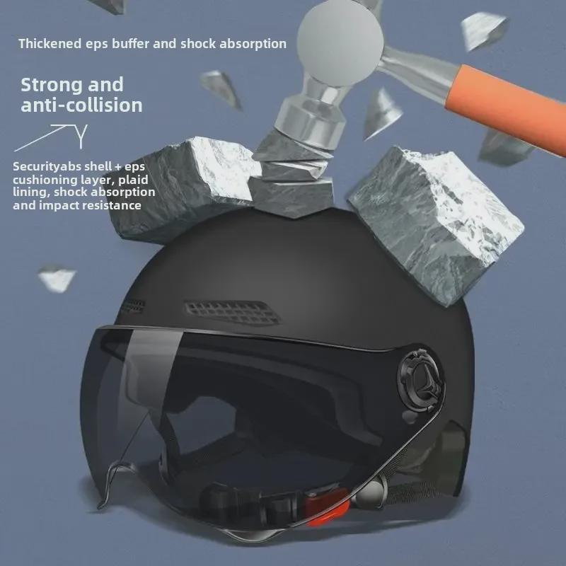 Universal Electric Bike Helmet: 3C Certified, All-Season, Unisex Half Helmet for Motorcycle Safety