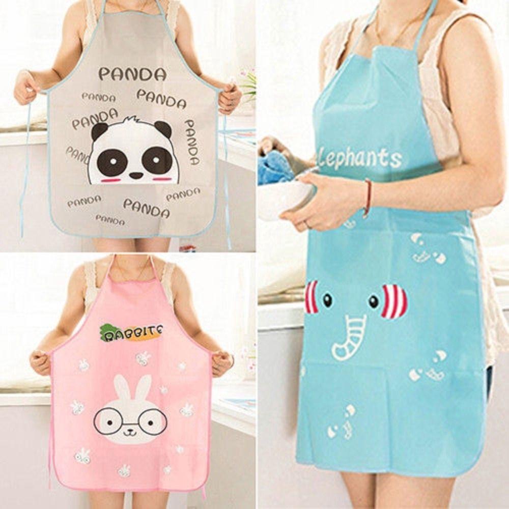 Sleeveless Chef Apron Waterproof Cooking Baking Apron Cute Kitchen Cleaning Apron Home Kitchen