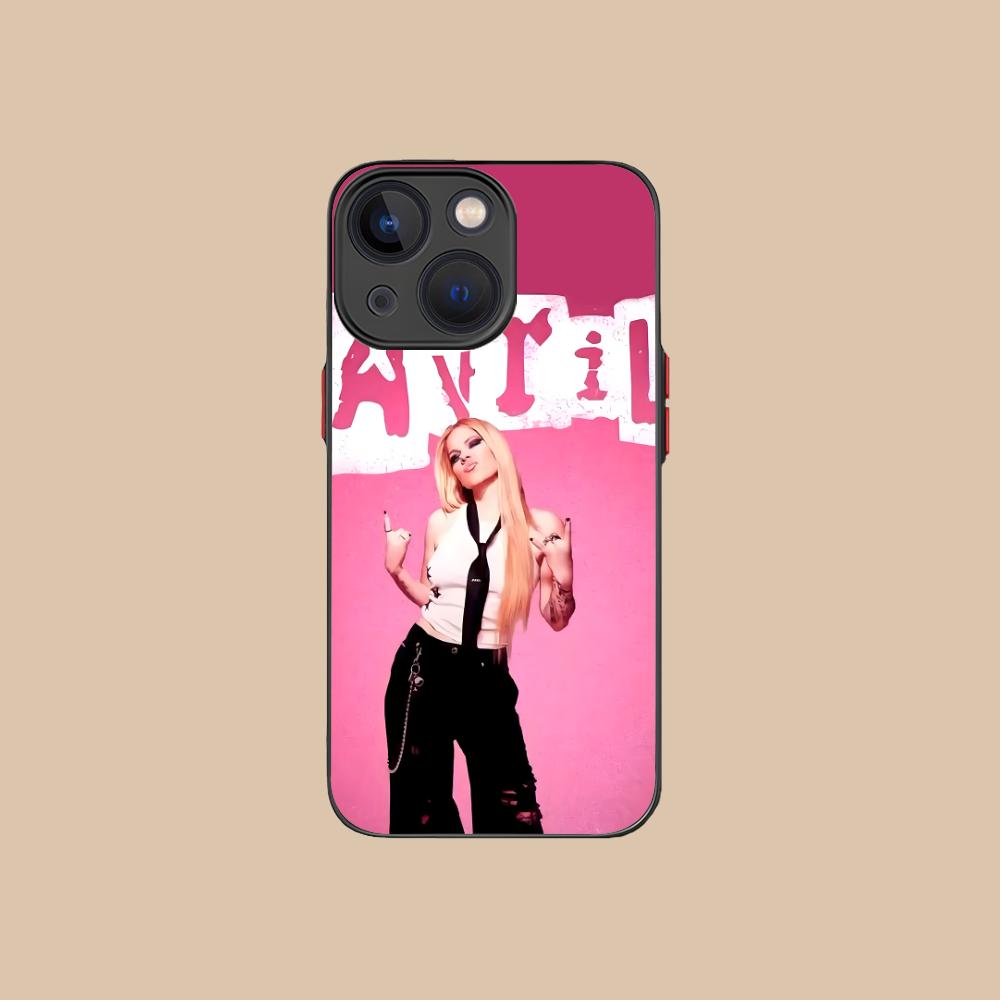 Силиконовый чехол для мобильного телефона Avril Lavigne для iPhone 17 16 15 14 13 12 11 X XR XS Air Pro Max Plus Mini Цветная обложка