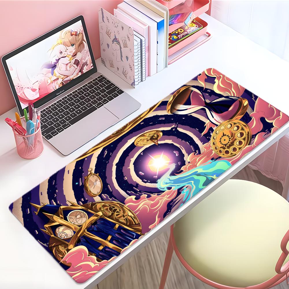 Beautiful Creative Art Artistic Illustration Mouse Pad Large Thick Desk Pad Stitched Edges Gaming Mouse Mat For Pc