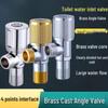 ZH222 Stainless Steel Angle Valve with Thickened Brass Core