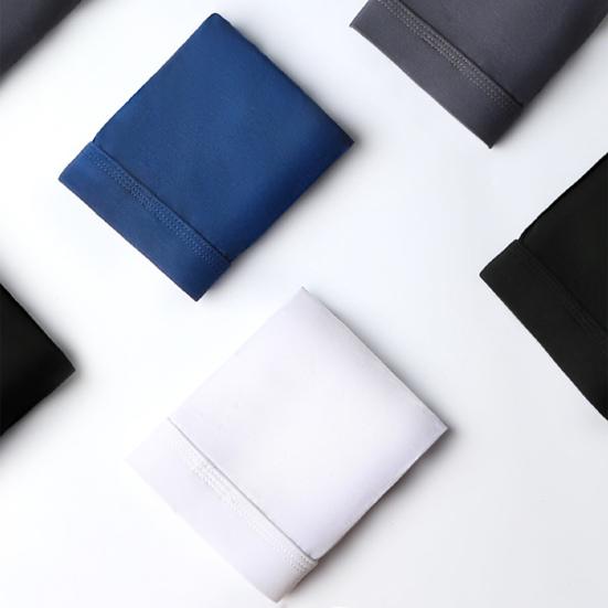 Men Briefs Low Waist Solid Color Breathable Elastic Sweat Absorption Anti-septic Slim Fit