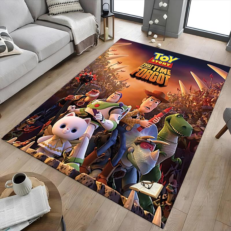 1pc Toy Story Forgotten Adventure Carpet for Playroom Bedroom Living Room Sofa Home Decor,kids Game Area Rug Non-slip Floor Mat Y72943