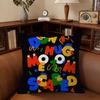 Don'T Hug Me I'M S-Scared Pillow Covers Cartoon Sofa Decorative Home Double-Sided Printing Short Plush Cute Cushion Cover