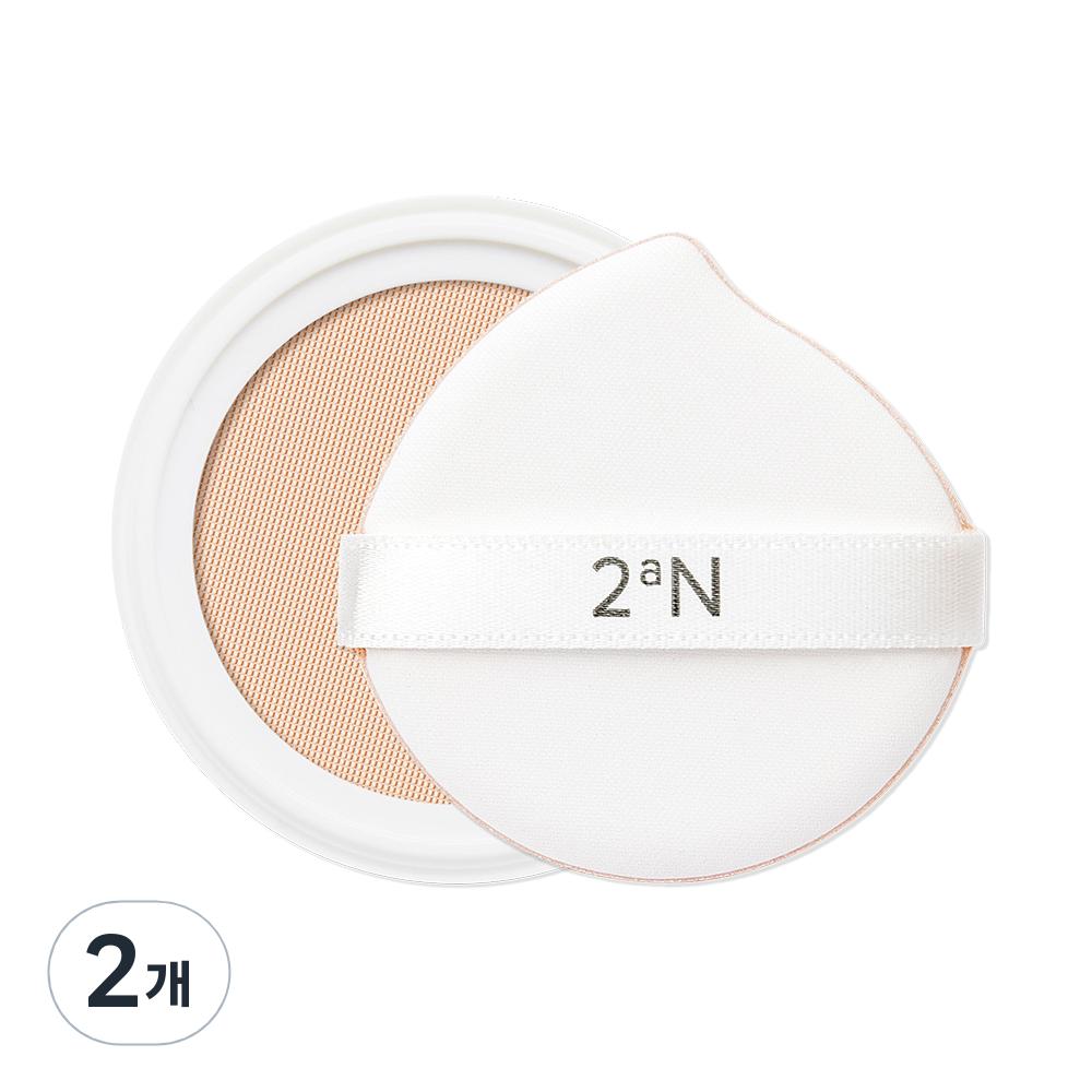 2aN Glimming Tension Pact Refill 13g, 22 Medium Beige, 2 Pieces