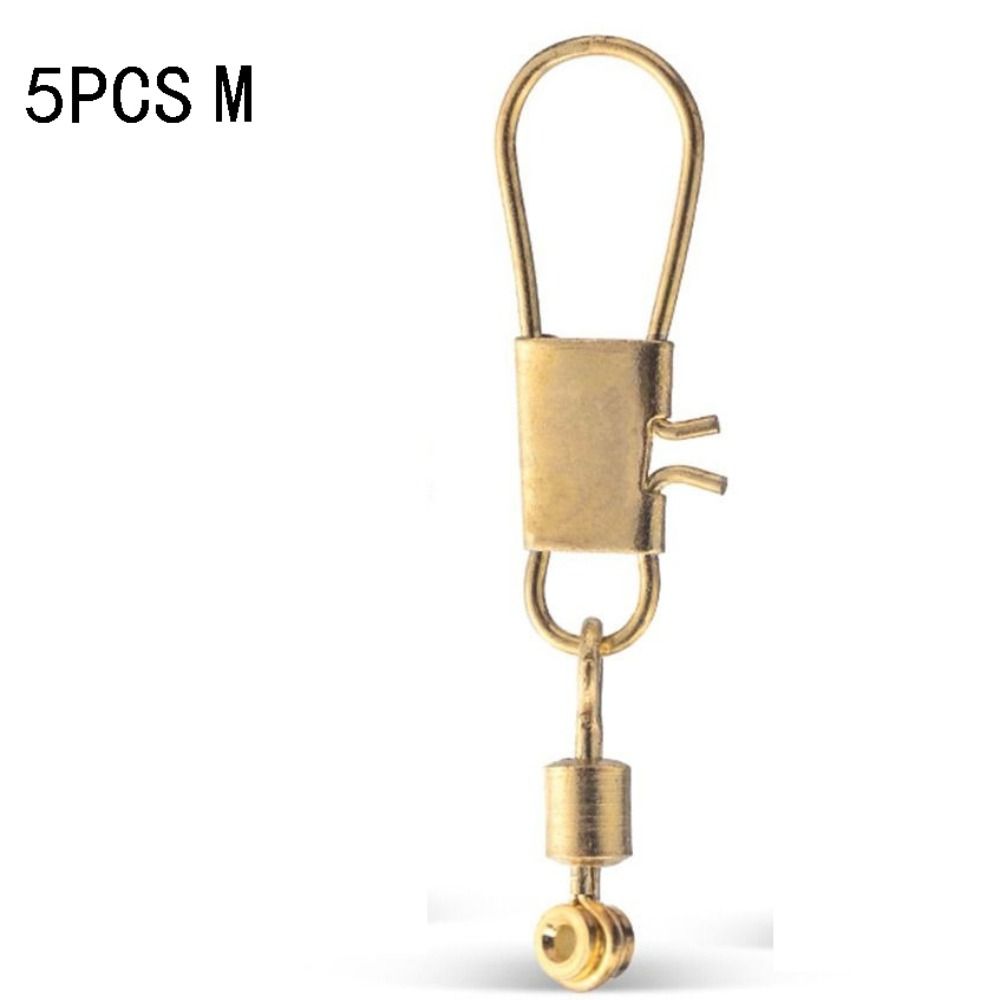 Copper Head Space Bean Octagon Ring Shank Clip Connectors Fishing Line Sinker Fishing Swivels Hook