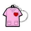 Medical Series Cartoon Animation PVC Keychain or Backpack Pendant with Customizable Logo.