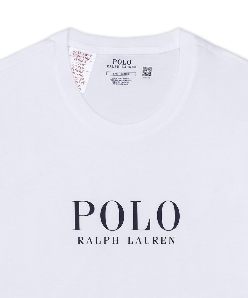 POLO RALPH LAUREN Logo Cotton Jersey Slip Shirt - White