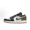 Jordan Air Jordan 1 Little Lightning Leather Abrasion Resistant Abrasion Resistant Low top Vintage Basketball Shoes 553558-092(Team1119-)