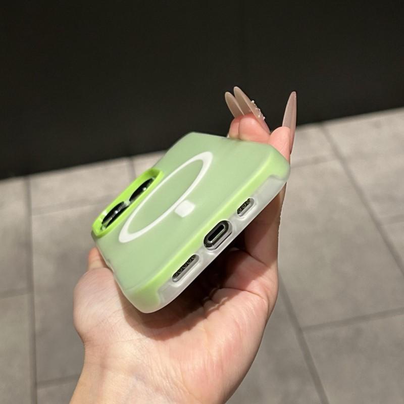 Роскошный Чехол Для Телефона С Беспроводной Зарядкой MagSafe Для iPhone 17 Air 11 12 13 14 15 16 Pro Max Магнитный Конфетный Бампер Матовый Чехол