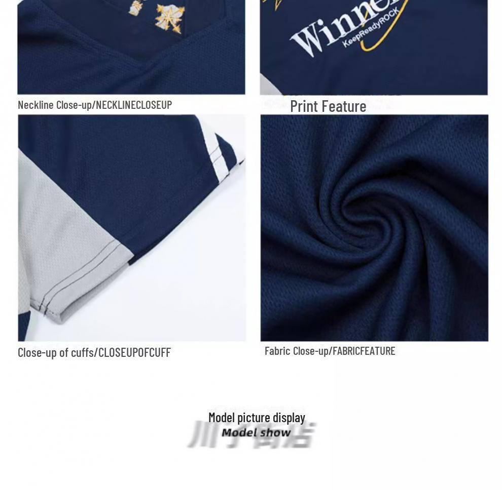 Футболка свободного кроя из джерси с V-образным вырезом и вышивкой в стиле ретро унисекс, короткий рукав, повседневный тренд